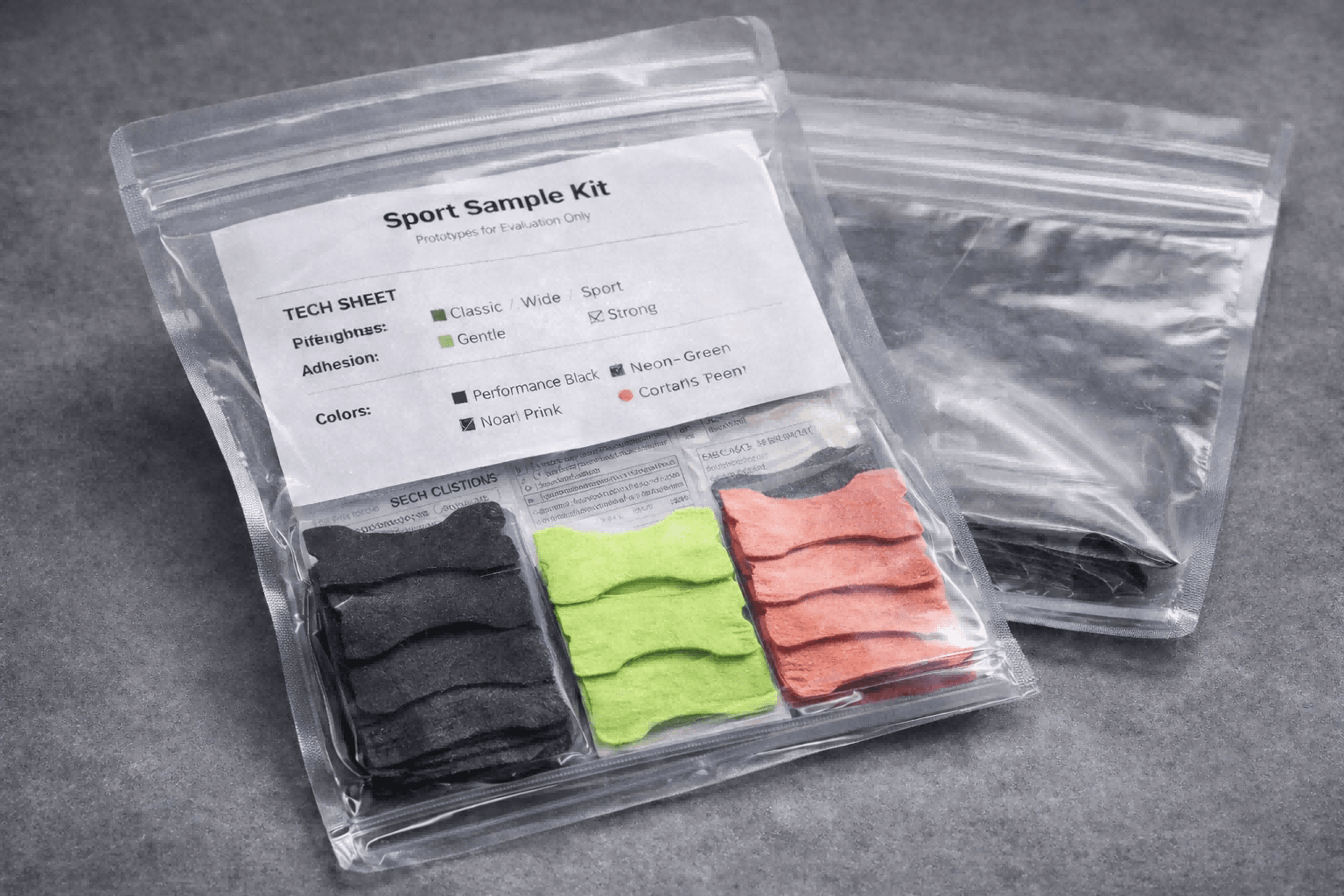 Sample kit unboxing for OEM nasal strips evaluation