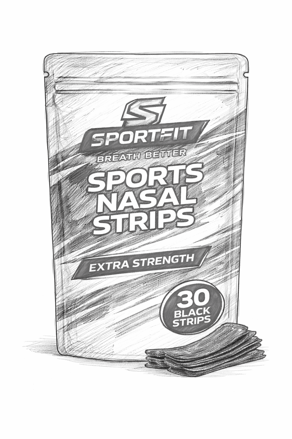 Custom Nasal Strip Packaging Blueprint and Dieline