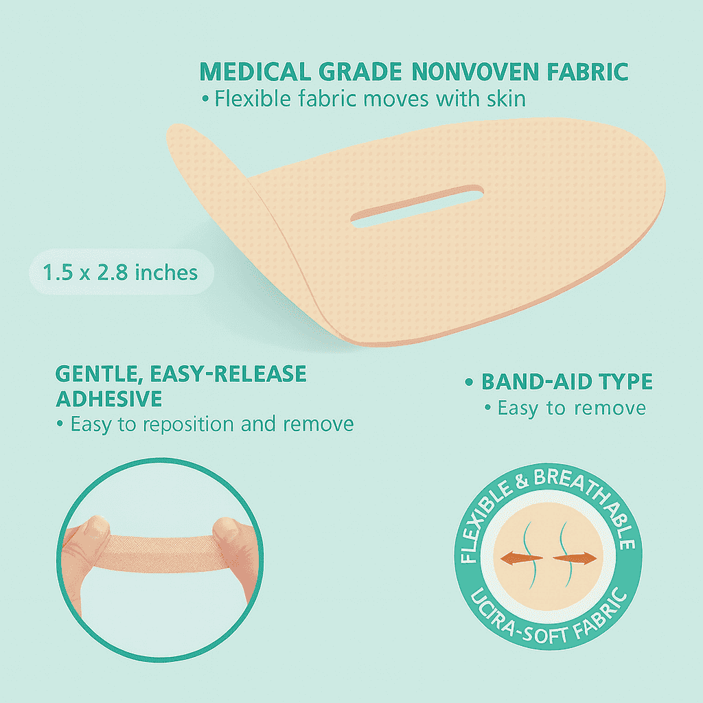 Schematic diagram: Airflow mechanics vs Full Seal mouth tape technology