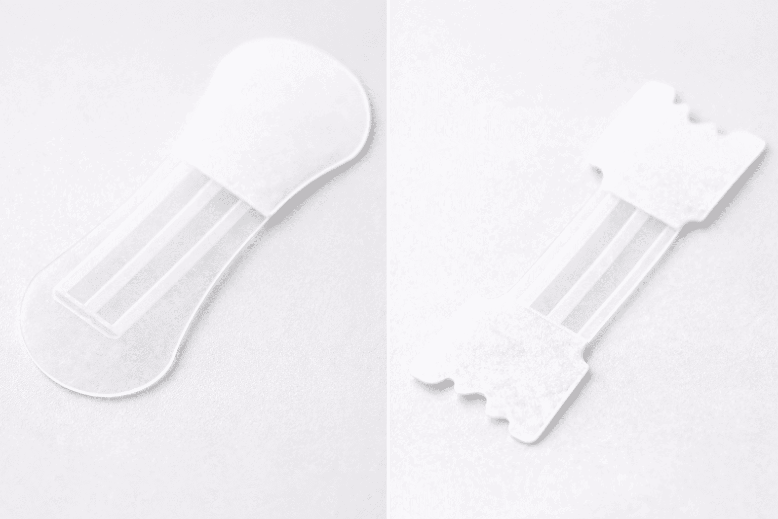 Transparent PE film backing